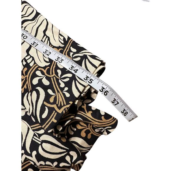 Diane von Furstenberg DVF Silk Wrap Dress Brown and Cream Women's Size 8 - Picture 5 of 6